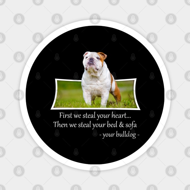 bulldog Magnet by UniqueWorld